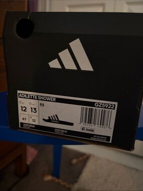 adidas Adilette Shower Slides Box - Black and White